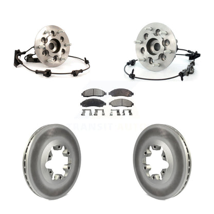 Kit de Rotor et de plaquettes de frein revêtus de roulement de moyeu avant, pour Chevrolet Colorado GMC Canyo