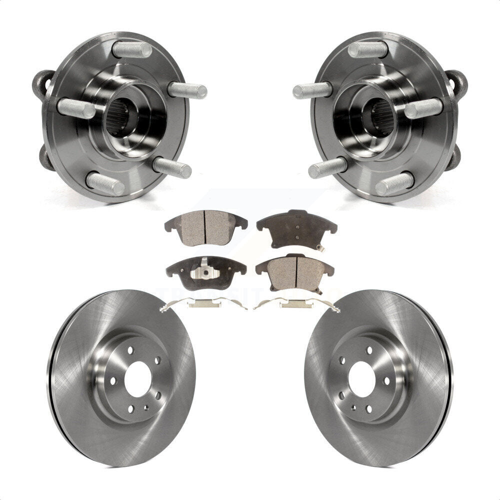 Kit de plaquettes de Rotor de frein à disque, ensemble de roulements de moyeu avant, pour Ford Fusion Lincoln MK