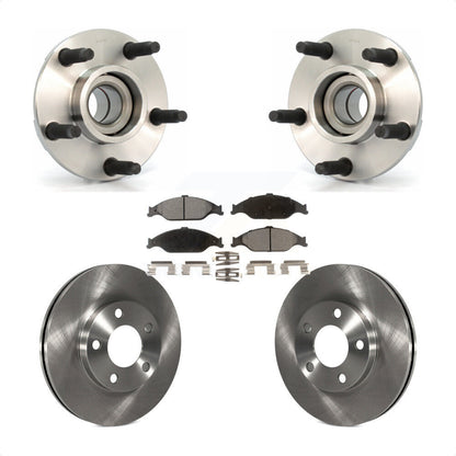 Kit de rotors et plaquettes de frein à disque, ensemble de roulements de moyeu avant pour Ford Mustang