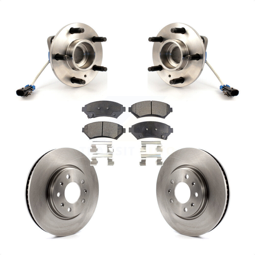 Ensemble de roulement de moyeu avant, Rotor de frein à disque et Kit de plaquettes pour Cadillac Sevil 2003