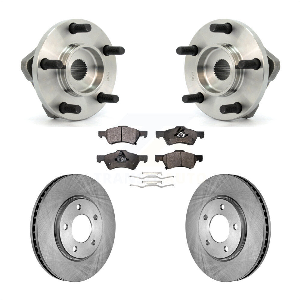 Kit de Rotor et plaquettes de frein, roulement de moyeu avant, pour Dodge Grand Caravan Chrysler Town