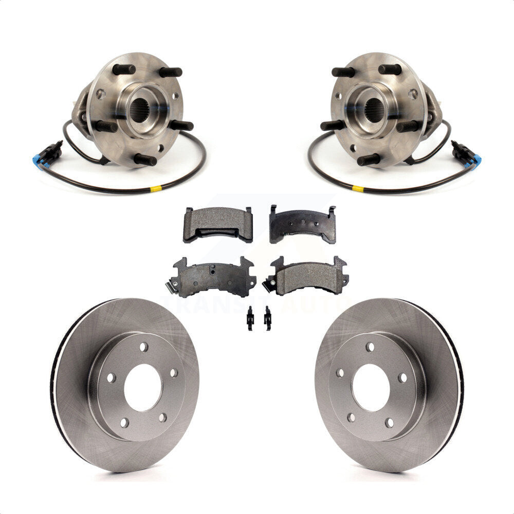 Kit de plaquettes de Rotor de frein à disque, roulement de moyeu avant, pour Chevrolet S10 GMC Sonoma 4W 1997