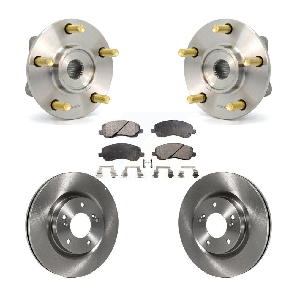 Kit de rotor et plaquettes de frein avec roulement de moyeu avant pour Mitsubishi Eclipse 2006 à 10 31 0