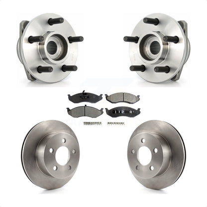 Ensemble de roulement de moyeu avant, Rotor de frein et Kit de plaquettes pour Jeep Wrangler Cherokee T