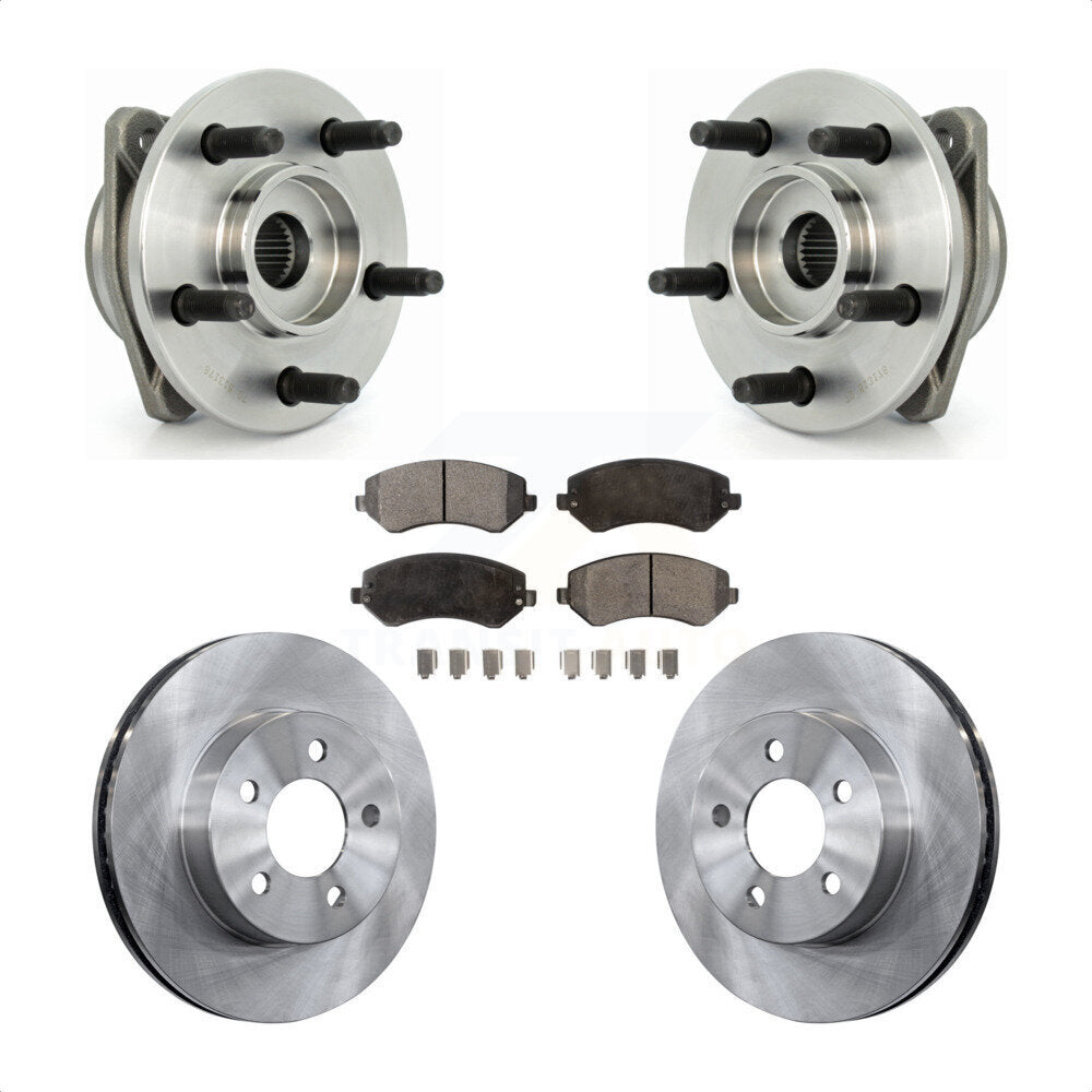Kit de rotor et plaquettes de frein à disque, roulement de moyeu avant, pour Jeep Liberty non AB 2002 – 2005