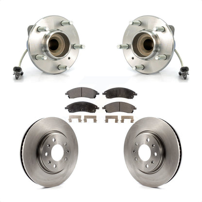 Ensemble de roulement de moyeu avant, Rotor de frein et Kit de plaquettes pour Cadillac CTS Bas 2006 – 2007