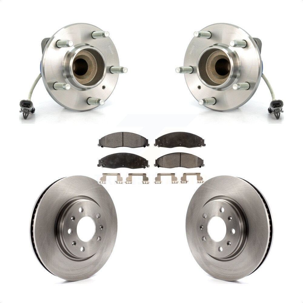Kit de Rotor et de plaquettes de frein, roulement de moyeu avant, pour Cadillac CTS avec suspension Sport