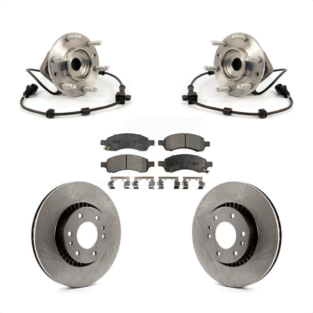 Kit de plaquettes de Rotor de frein, roulement de moyeu avant, pour Chevrolet Trailblazer GMC Envoy XL EX