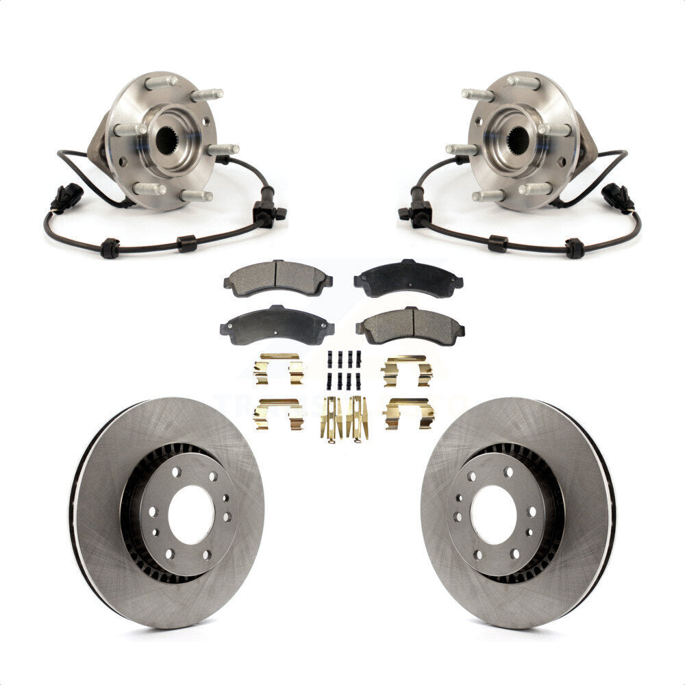 Kit de plaquettes de Rotor de frein, roulement de moyeu avant, pour Chevrolet GMC Trailblazer Envoy XL EX