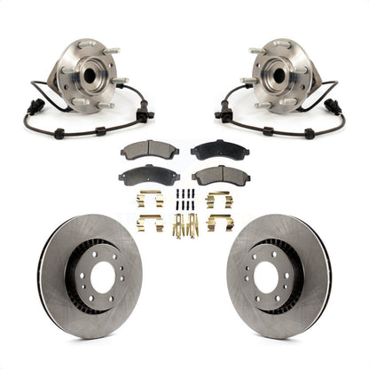 Kit de plaquettes de Rotor de frein, roulement de moyeu avant, pour Chevrolet GMC Trailblazer Envoy XL EX