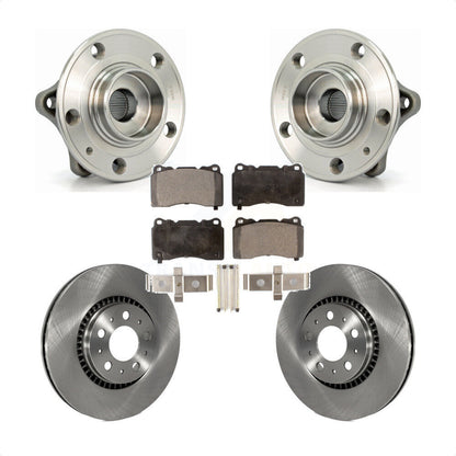 Ensemble de roulement de moyeu avant, Rotor de frein à disque et Kit de plaquettes pour Volvo V70 2005 – 2007