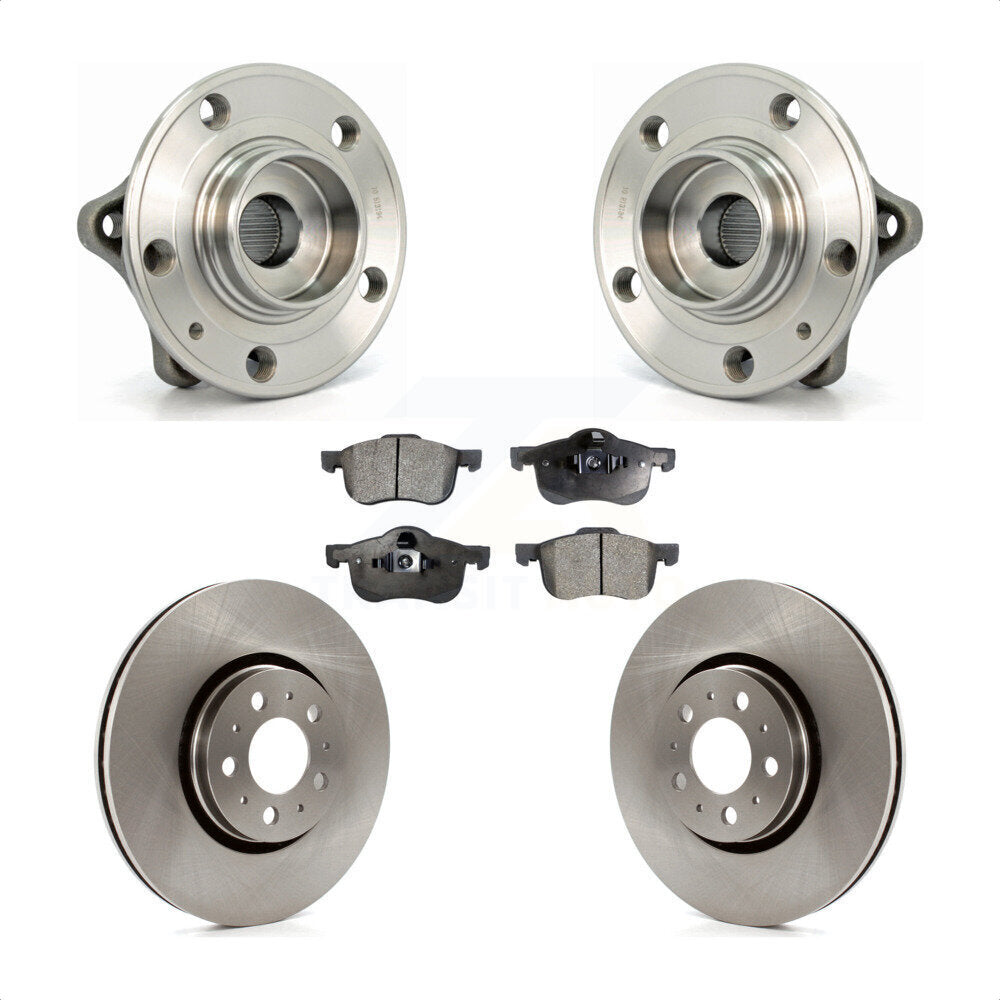 Ensemble de roulements de moyeu avant, Rotors et plaquettes de frein à disque, Kit pour Volvo S60