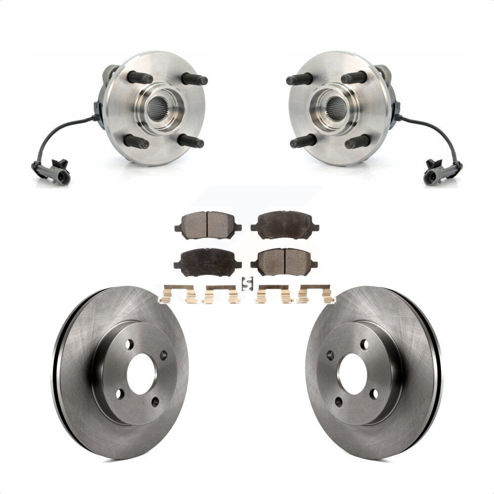 Kit de plaquettes de Rotor de frein, roulement de moyeu avant, pour Chevrolet Cobalt Pontiac G5 Saturn Io