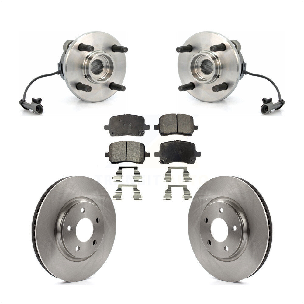 Kit de plaquettes de Rotor de frein, roulement de moyeu avant, pour Saturn Ion 2004 – 2007, avec roue à 4 écrous