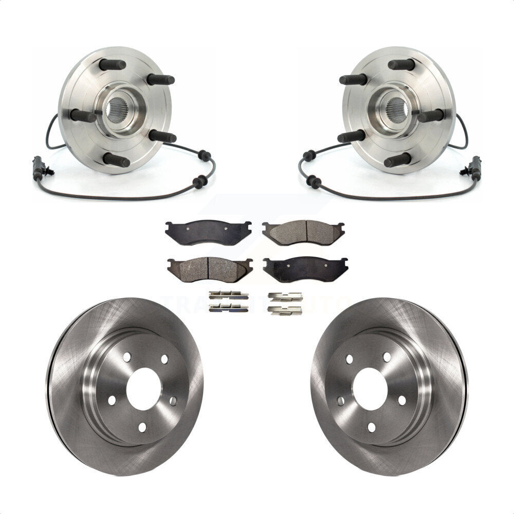 Kit de plaquettes de Rotor de frein à disque, ensemble de roulements de moyeu avant pour Dodge Durang 2004 – 2005