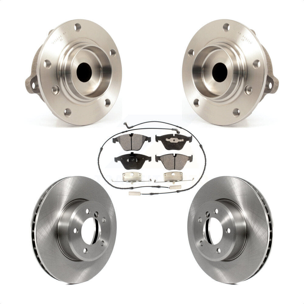 Ensemble de roulements de moyeu avant, Rotors et plaquettes de frein à disque, Kit pour BMW 530i 525i 528