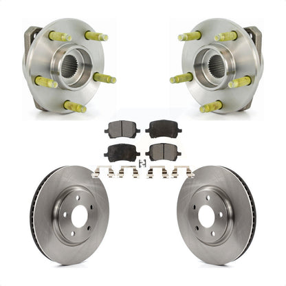 Kit de plaquettes de rotor de frein, ensemble de roulements de moyeu avant, pour Pontiac G6 non AB 2006 – 2007