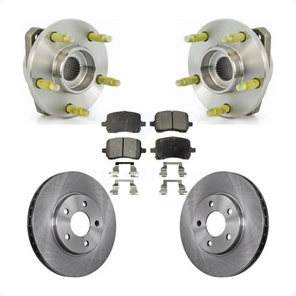 Ensemble de roulements de moyeu avant, Rotors et plaquettes de frein à disque, Kit pour Chevrolet Malibu