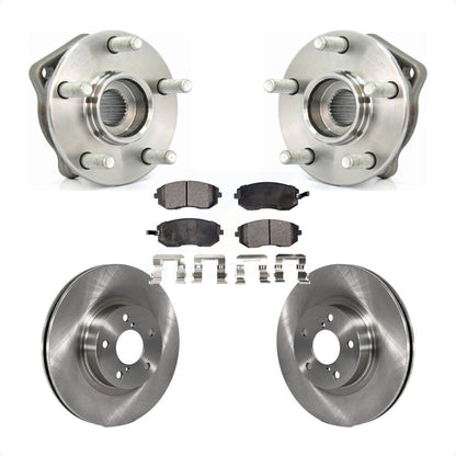 Ensemble de roulement de moyeu avant, Rotor de frein à disque et Kit de plaquettes pour Subaru Impreza Legac