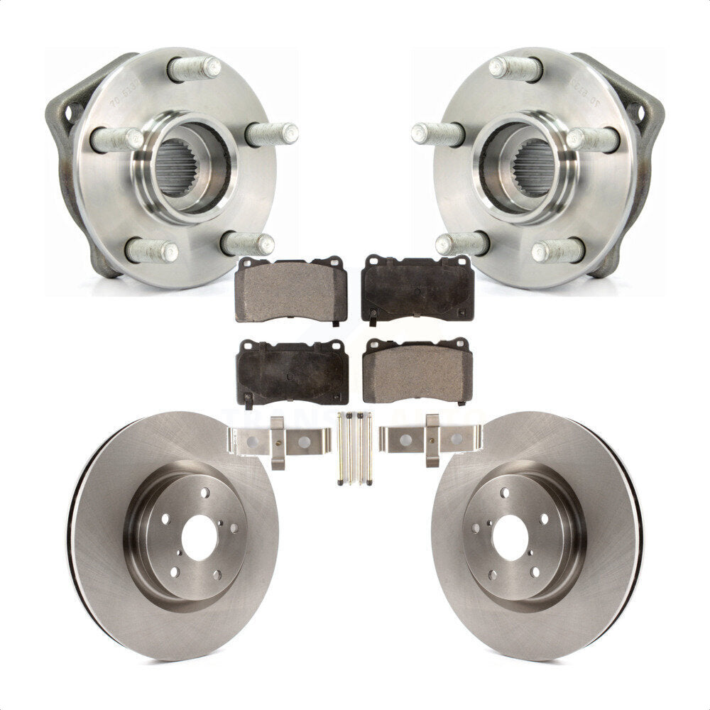Ensemble de roulements de moyeu avant, Kit de plaquettes de Rotor de frein pour Subaru WRX Limited Bas 2014