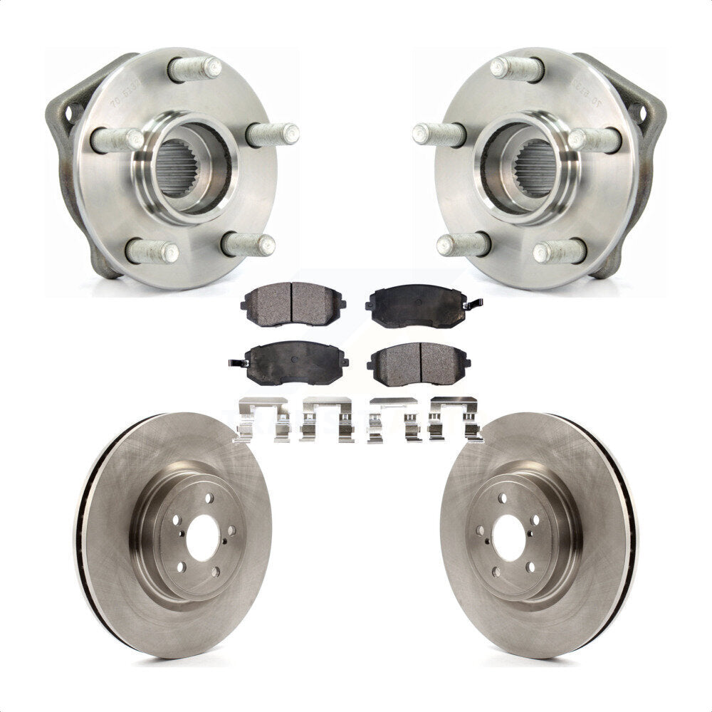 Ensemble de roulements de moyeu avant, Rotors et plaquettes de frein à disque pour Subaru Legacy
