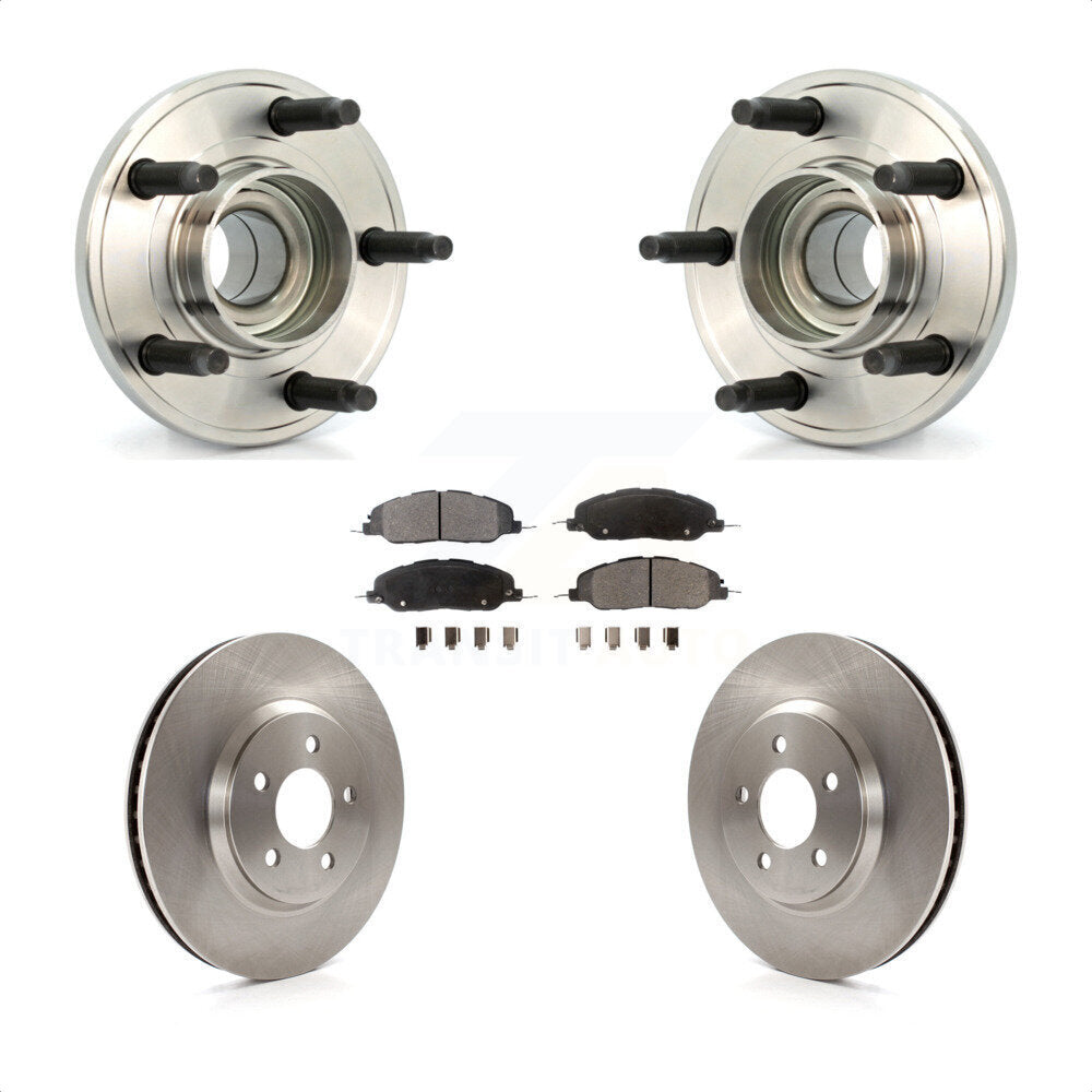 Kit de rotors et plaquettes de frein à disque, ensemble de roulements de moyeu avant pour Ford Mustang