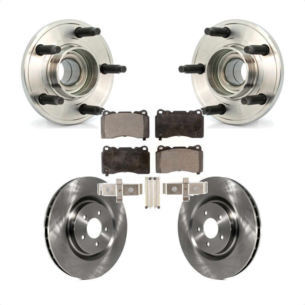 Kit de rotors et plaquettes de frein à disque, ensemble de roulements de moyeu avant pour Ford Mustang