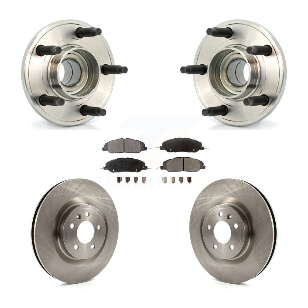 Kit de rotors et plaquettes de frein à disque, ensemble de roulements de moyeu avant pour Ford Mustang