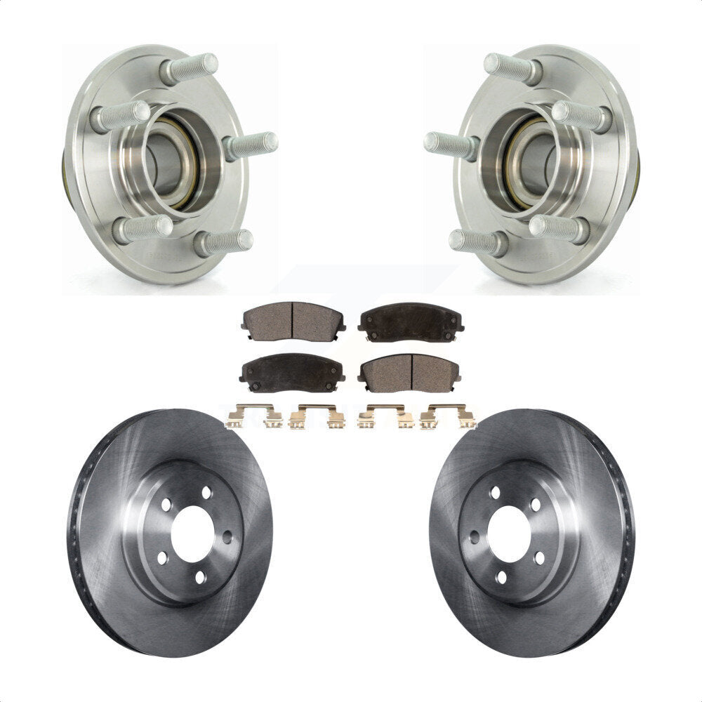 Kit de plaquettes de Rotor de frein, roulement de moyeu avant, pour Dodge Chrysler 300 Charger Challenge