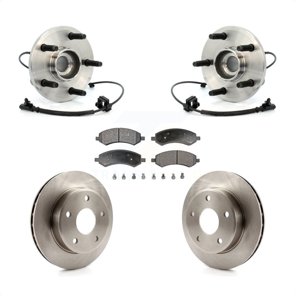 Kit de Rotor et de plaquettes de frein, roulement de moyeu avant, pour Dakota Dodge Ram Mitsubishi Raide
