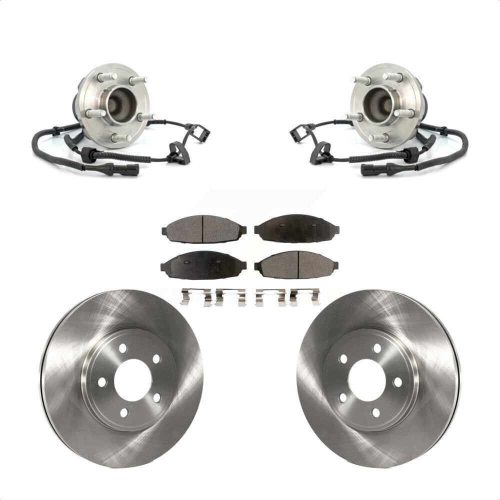 Kit de Rotor et de plaquettes de frein, roulement de moyeu avant, pour Ford Crown Victoria Lincoln Town Ca