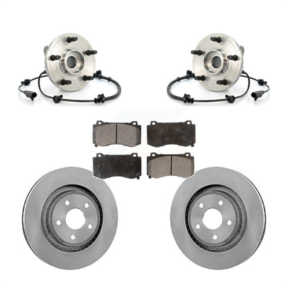 Kit de Rotor et de plaquettes de frein, roulement de moyeu avant, pour Jeep Grand Cherokee SRT 2006 – 2010