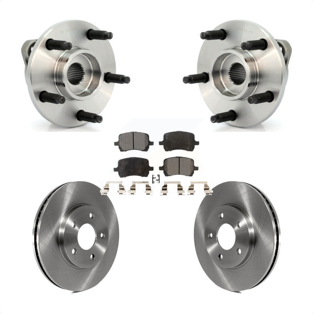 Ensemble de roulements de moyeu avant, Rotors et plaquettes de frein à disque, Kit pour Chevrolet HHR