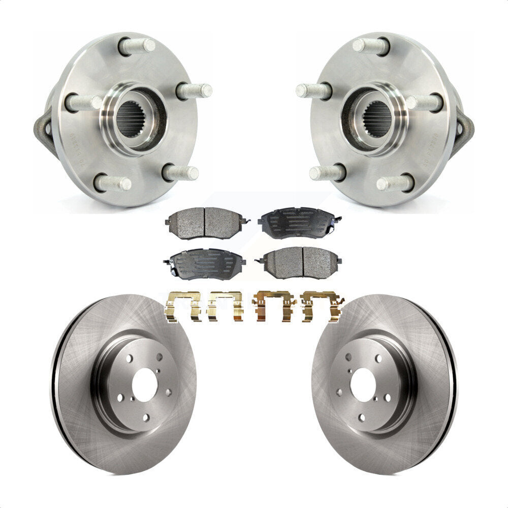 Ensemble de roulement de moyeu avant, Kit de plaquettes de Rotor de frein à disque pour Subaru Tribec 2008 – 2014