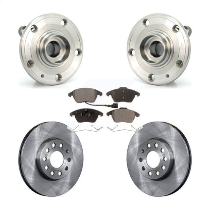 Kit de Rotor et plaquettes de frein, roulement de moyeu avant, pour Volkswagen Jetta Beetle Audi Eos A