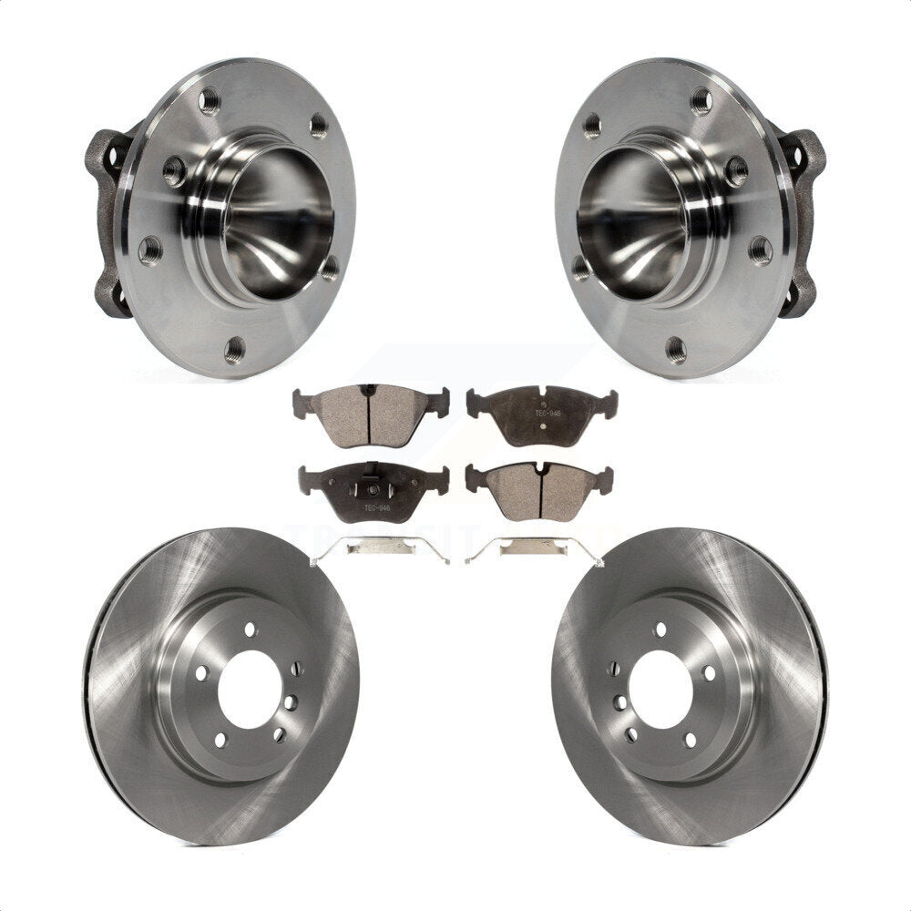 Kit de rotors et plaquettes de frein à disque d'assemblage de roulement de moyeu avant pour BMW 330Ci 2006
