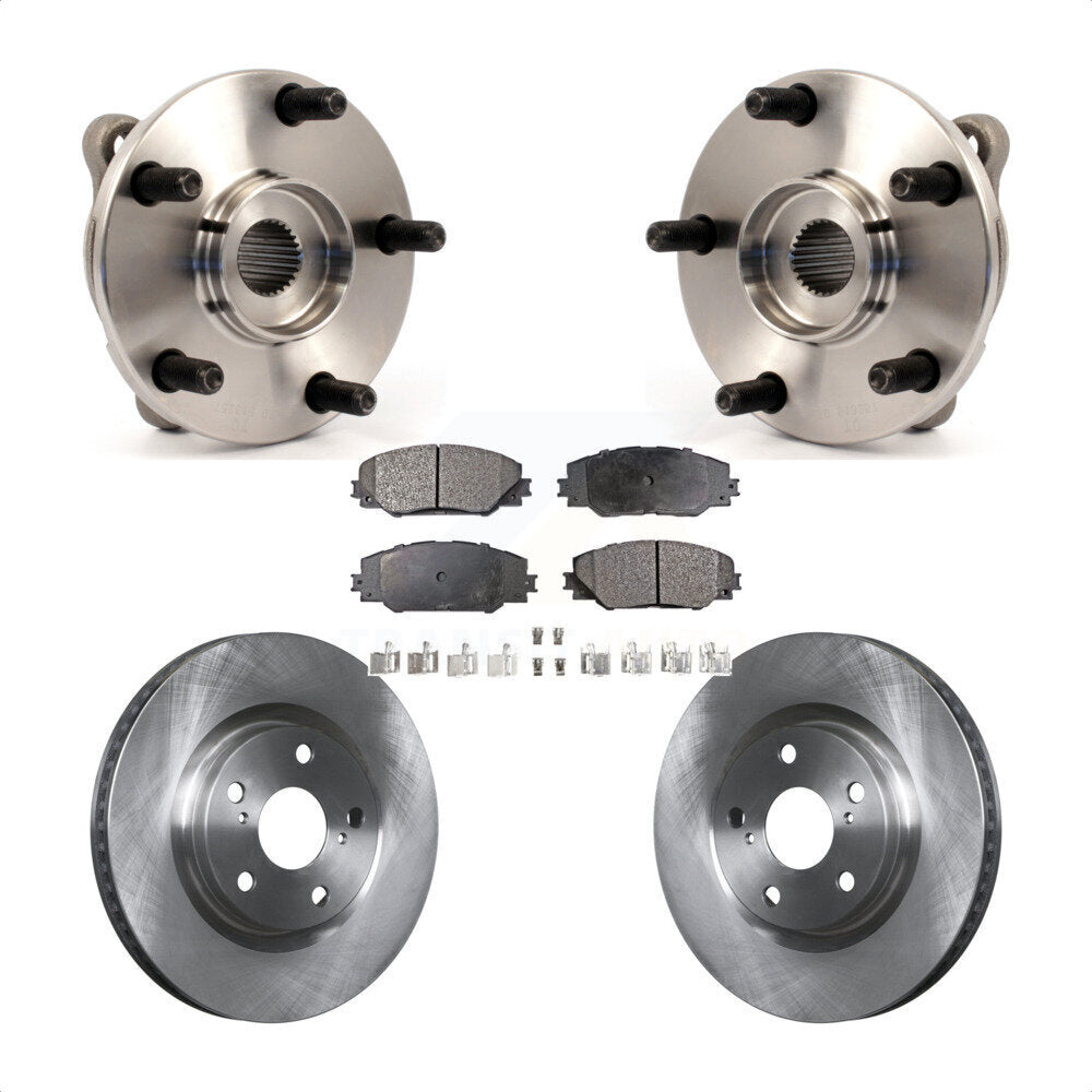 Kit de Rotor et de plaquettes de frein à disque, roulement de moyeu avant, pour Toyota RAV4 Scion Corolla iM t