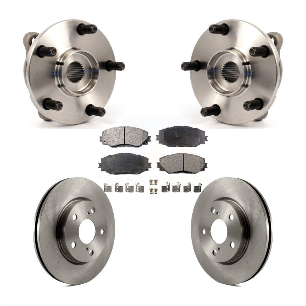 Kit de Rotor et de plaquettes de frein, roulement de moyeu avant, pour Toyota RAV4 Prius V Scion xB Lexu