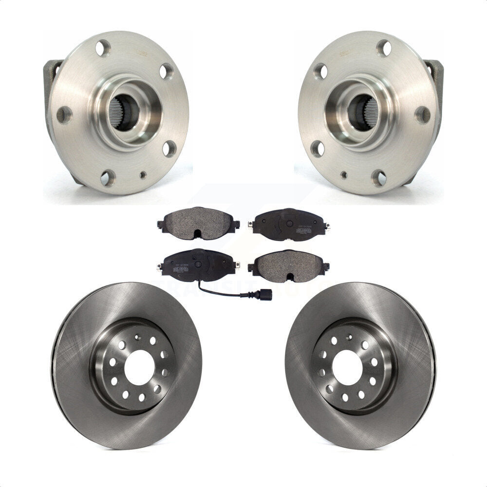 Kit de plaquettes de Rotor de frein à disque, ensemble de roulements de moyeu avant, pour Volkswagen Golf Alltrac
