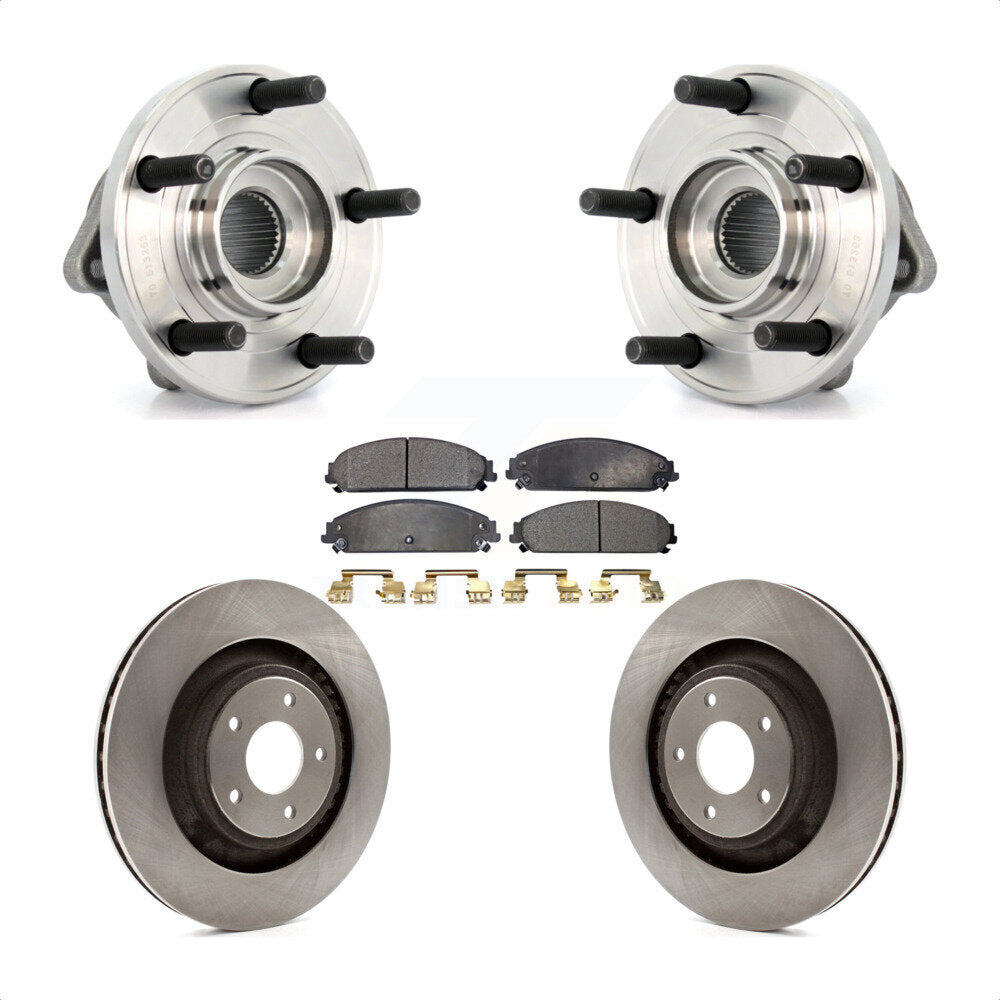 Kit de Rotor et de plaquettes de frein, roulement de moyeu avant, pour Chrysler 200 Dodge Avenger Calibe