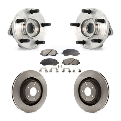 Kit de Rotor et de plaquettes de frein, roulement de moyeu avant, pour Chrysler 200 Dodge Caliber Avenge