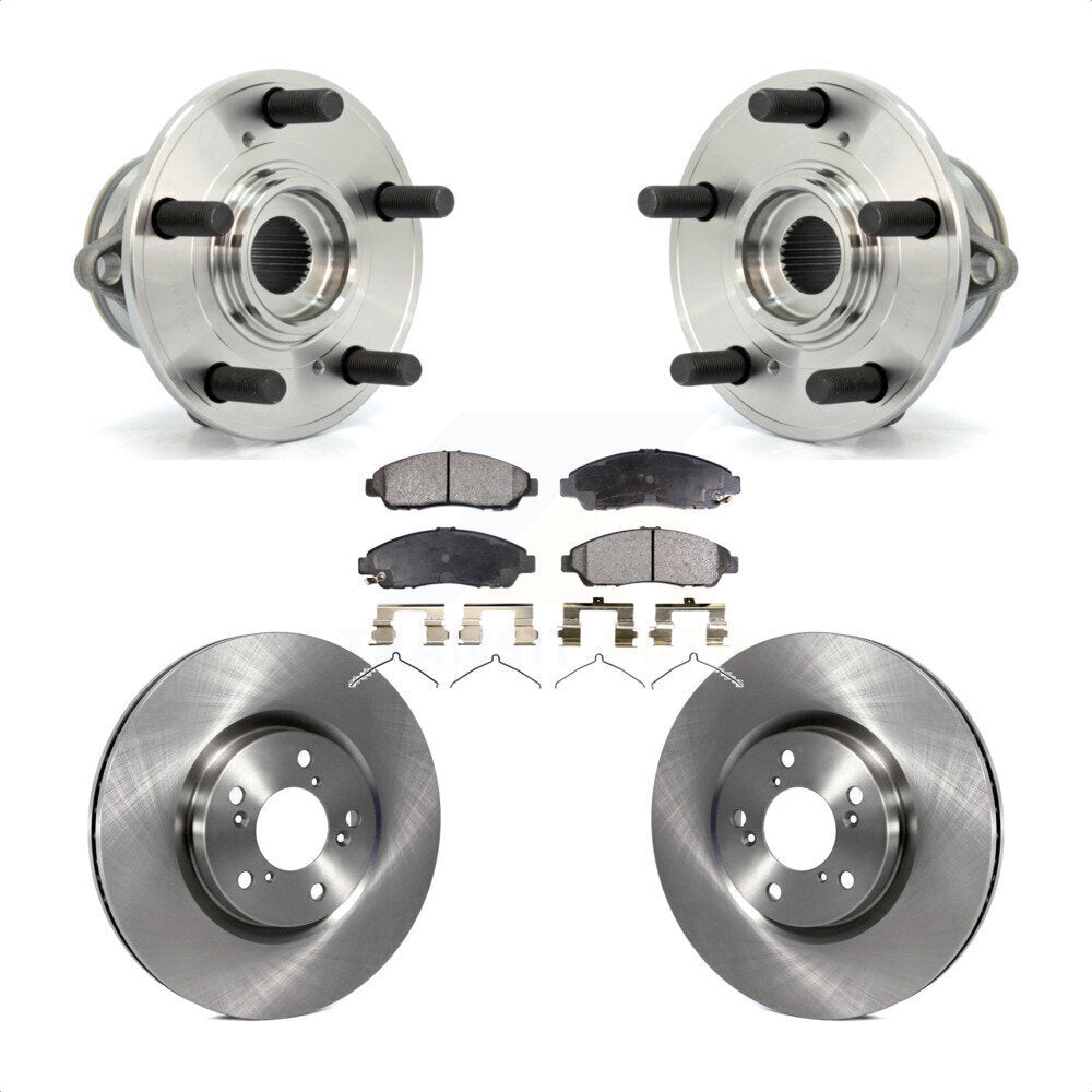 Ensemble de roulement de moyeu avant, Rotor de frein et Kit de plaquettes pour Honda Pilot Acura MDX ZD