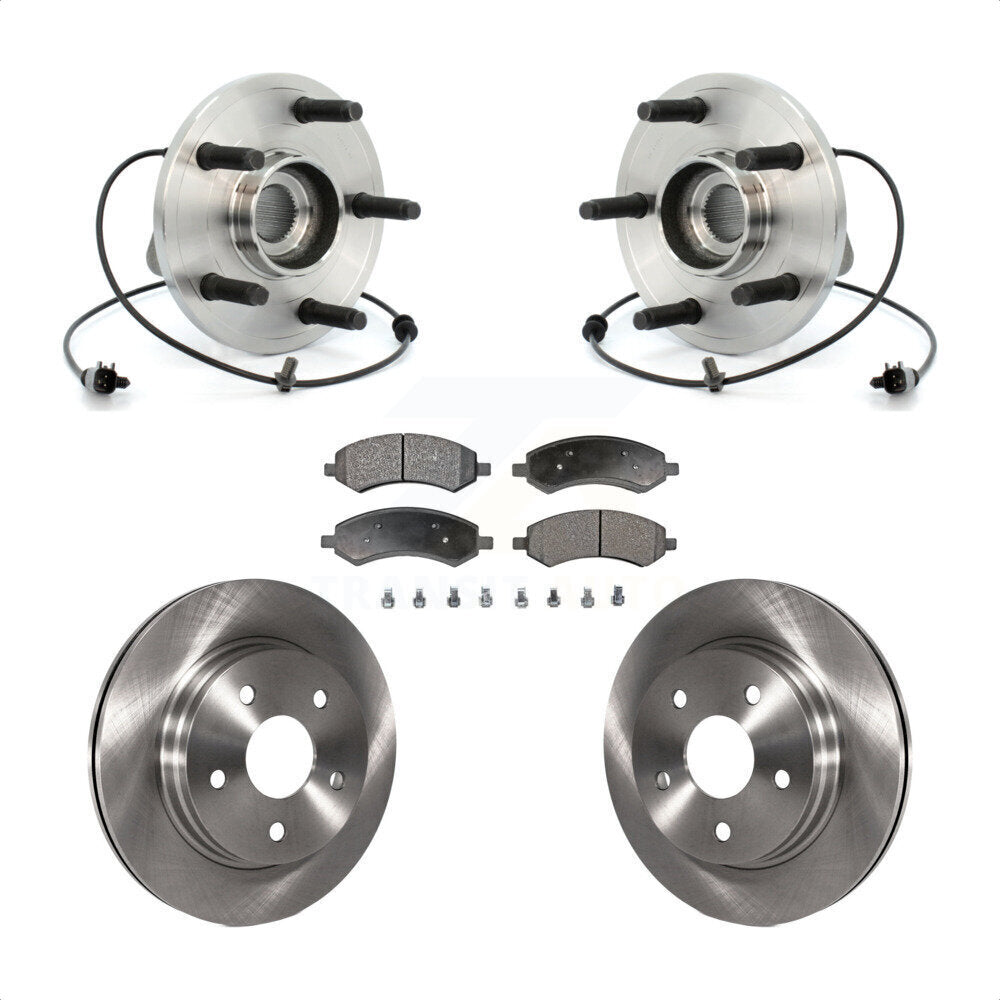 Kit de plaquettes de Rotor de frein, roulement de moyeu avant, pour Chrysler Aspen Dodge Durang 2007 – 2009