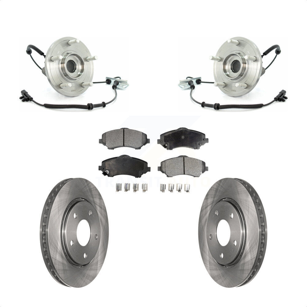Kit de Rotor et plaquettes de frein, roulement de moyeu avant, pour Dodge Grand Caravan Chrysler Town