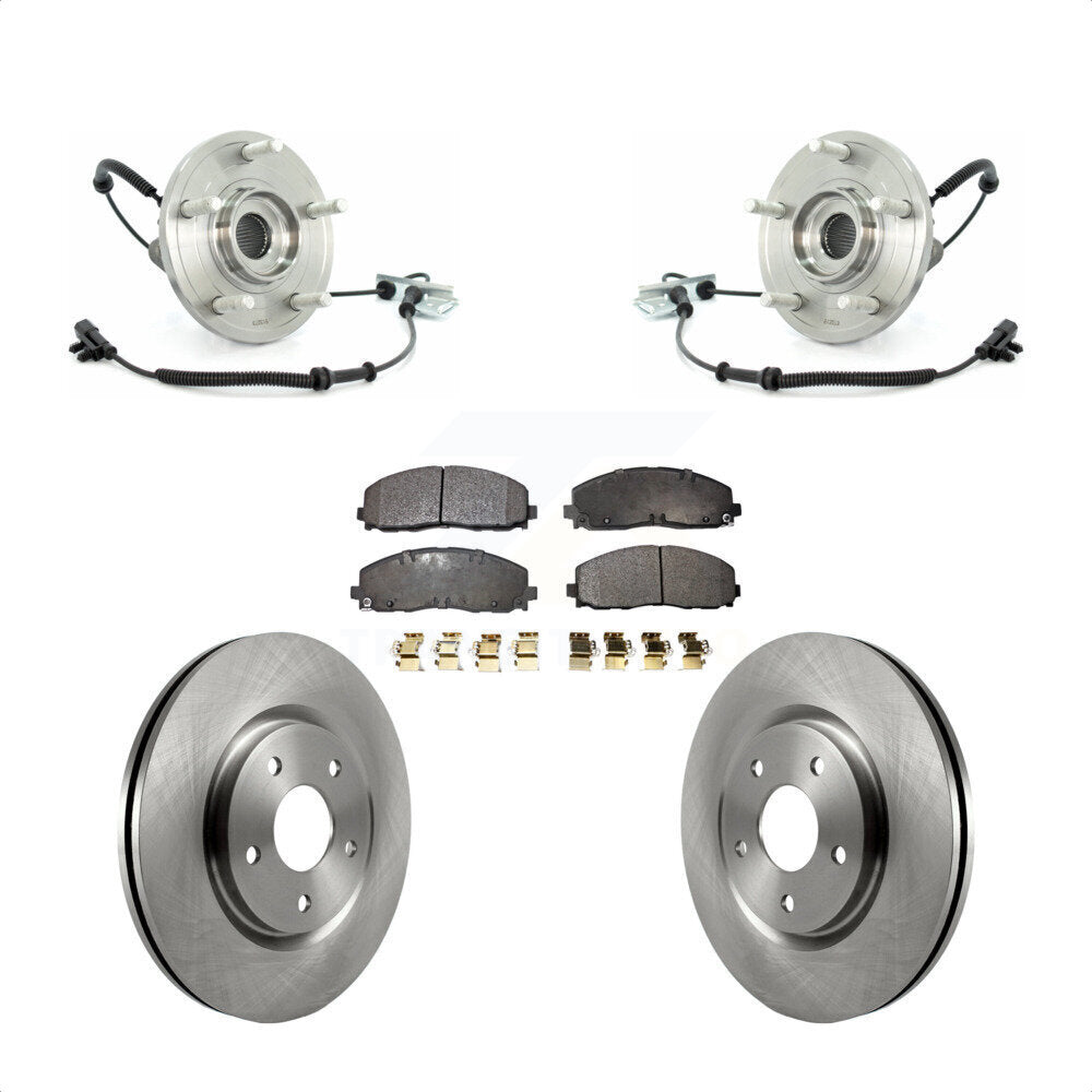 Ensemble de roulements de moyeu avant, Rotors et plaquettes de frein à disque, Kit pour Volkswagen Routan