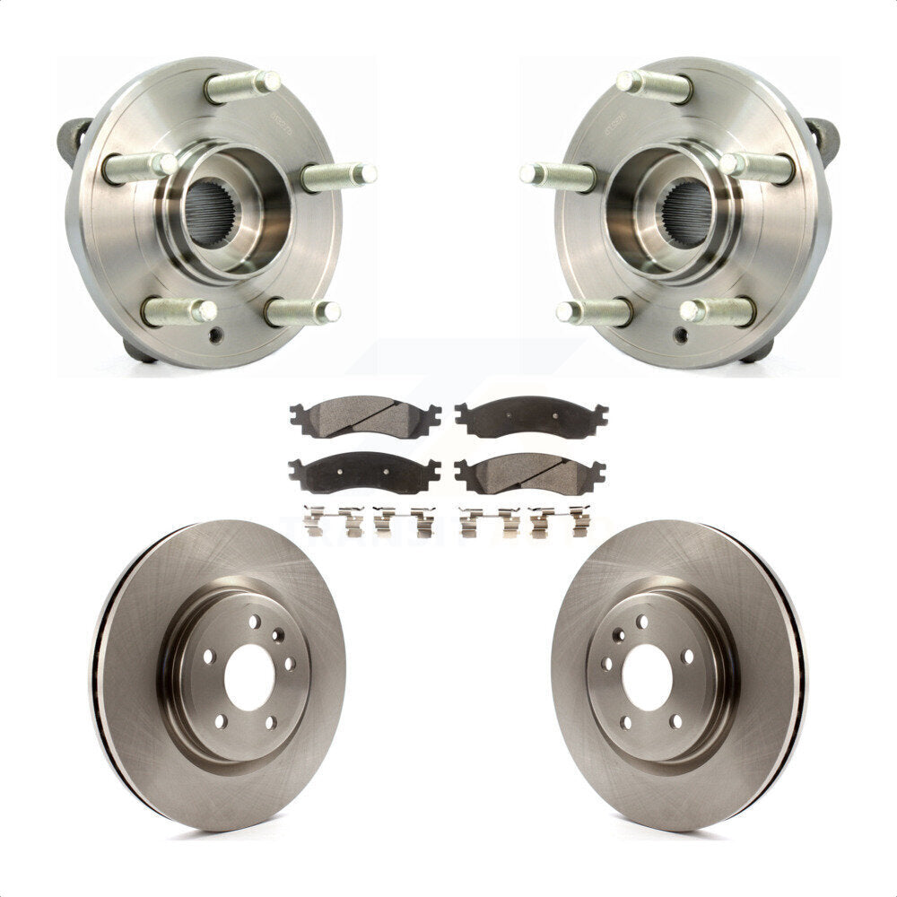Ensemble de roulement de moyeu avant, Rotor de frein et Kit de plaquettes pour Ford Taurus SH 2010 – 2012