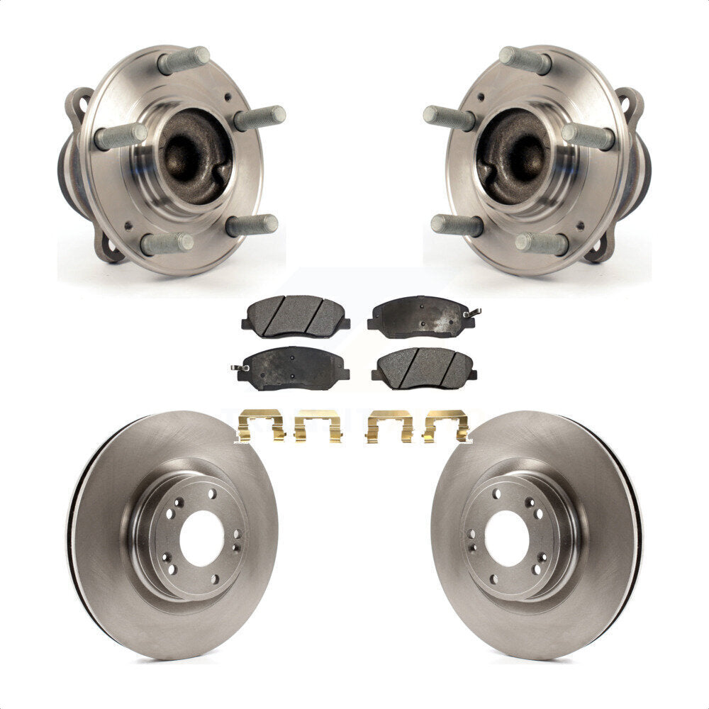 Kit de Rotor et plaquettes de frein à disque, roulement de moyeu avant, pour Hyundai Genesis 3.8 2009 – 2011