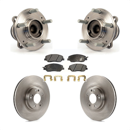 Ensemble de roulement de moyeu avant, Rotor de frein et Kit de plaquettes pour Hyundai Genesis 2012 3.8