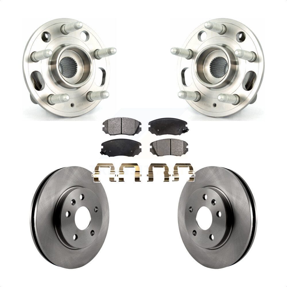 Kit de plaquettes de Rotor de frein, roulement de moyeu avant, pour Chevrolet Malibu Buick Regal LaCross