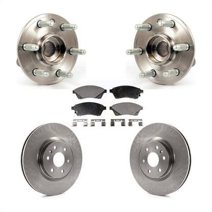 Ensemble de roulement de moyeu avant, Rotor de frein à disque et Kit de plaquettes pour Cadillac SRX Saab 9-4